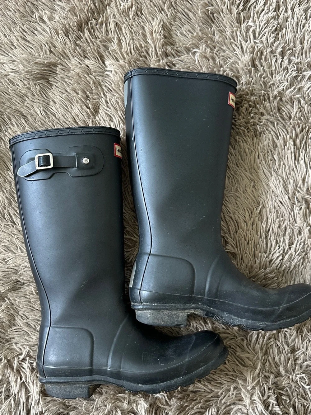 Hunter Kids Original Black Rain Boots  Size 5